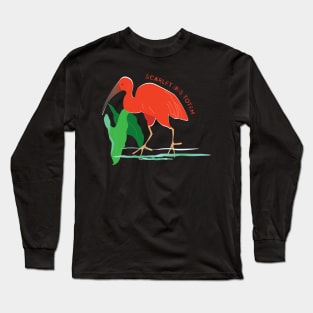 Scarlet Ibis Totem Long Sleeve T-Shirt